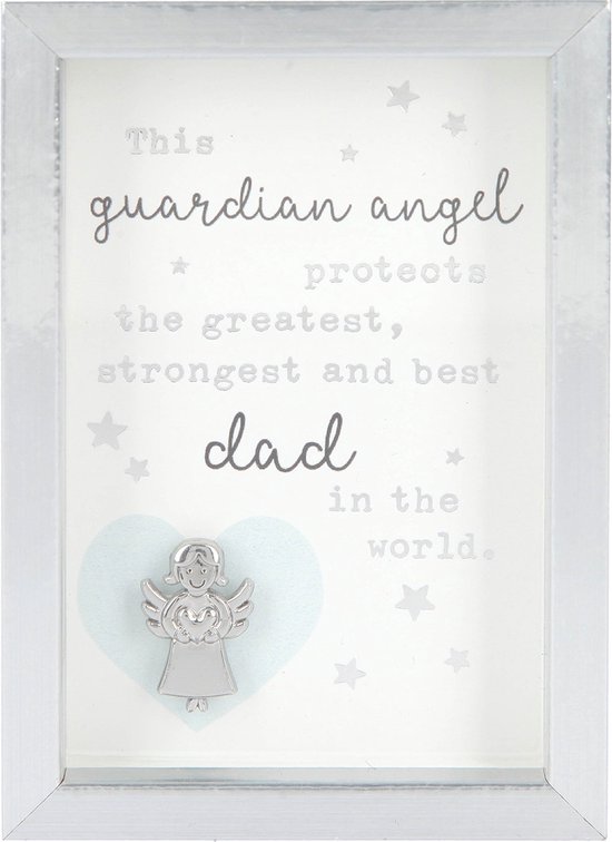 Fotolijst met compliment This guardian angel protects... Dad