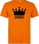 Koningsdag Oranje T-Shirt Kingsday Heren - Volwassenen - Maat S