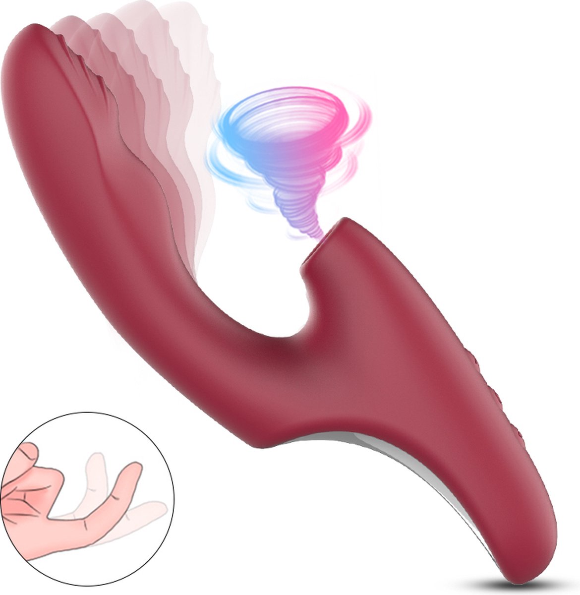Goedkoopste TipsToys Luchtdruk Vibrators met Zuig - Clitoris Gspot Seksspeeltjes Sex Toys