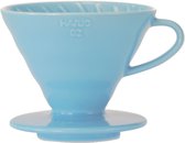 Hario V60 02 Ceramic - Blue Clair - Céramique - Blauw Clair (avec 40 filtres)