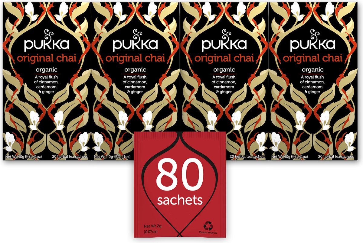 Thé noir Chai Original 20 infusettes : Pukka PUKKA alimentation