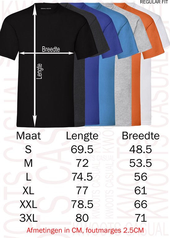 LAM LEVE DE KONING heren t-shirt - Oranje met wit - Maat S - Korte mouwen -  Ronde hals... | bol.com