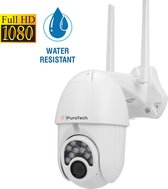 PuroTech Beveiligingscamera - Wifi Smart - Waterdichtheid IP66 - IP Camera - Draai- en kantelbaar - Voor buiten - Bedraad - Full HD 1080P - Nachtzicht - Draadloos Internet - Met Recorder