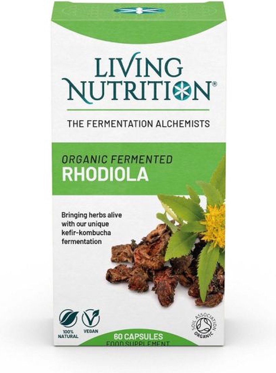 Goedkoopste Living Nutrition / Rhodiola Alive – Gefermenteerde Rhodiola Capsules – Bio 60 stuks
