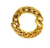 Partychimp Gouden Pimp Armband Voor Bij Carnavalskleding Heren Carnavalskleding Dames Carnaval Accessoires Carnaval Topperes in Concert 2025 Fout en Stout maar Goud - Goud