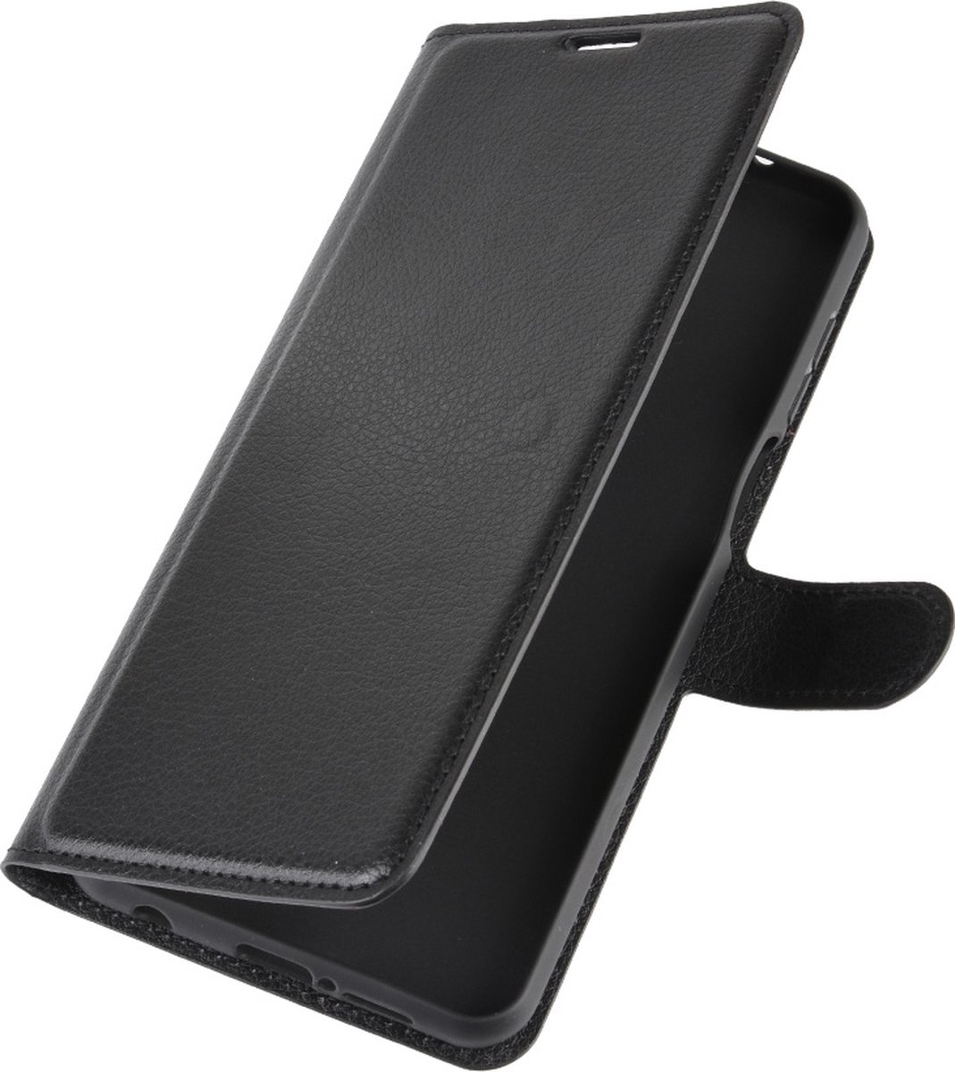 Mobigear Telefoonhoesje geschikt voor Xiaomi Redmi Note 9S Hoesje | Mobigear Classic Bookcase Portemonnee | Pasjeshouder voor 3 Pasjes | Telefoonhoesje voor Pinpas / OV Kaart / Rijbewijs - Zwart