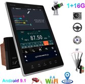 Autoradio TechU™ AT30 - 2 Din - Groot écran tactile 9,5" - Bluetooth & Wifi - Android & iOS - Appel mains libres - Radio FM - USB - Navigation GPS