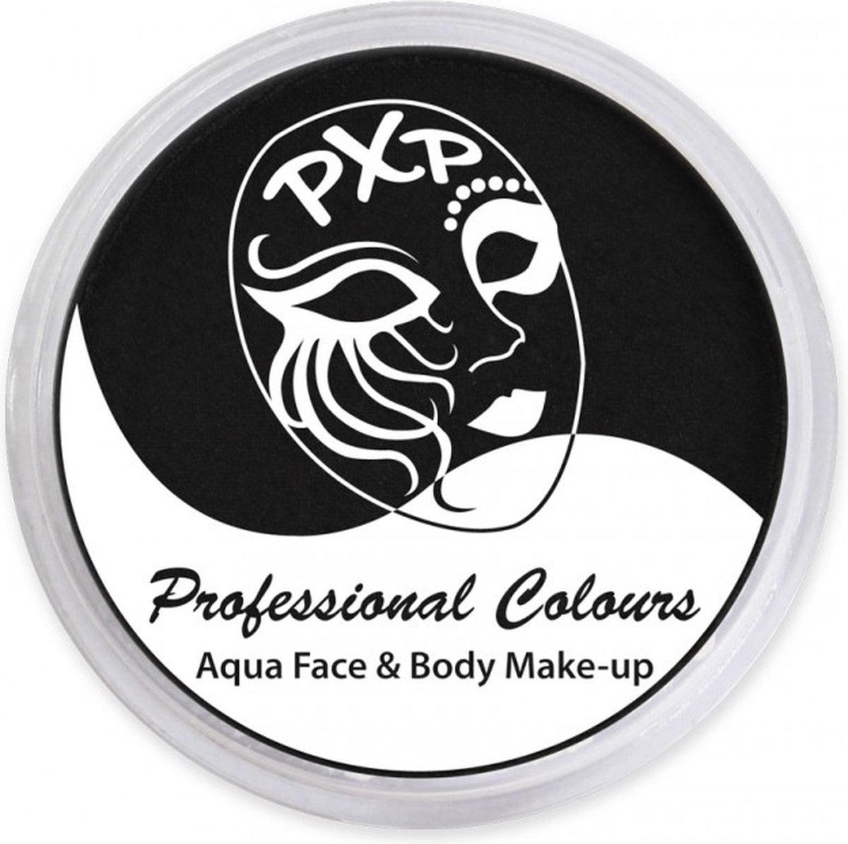 PXP Professional Colours - Schmink - 10 gram - Black - Zwart - Halloween - Piet