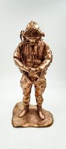 Brons gegoten beeld | handgemaakt bronzen beeld | gepersonaliseerd beeld duiker