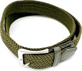 Elastische Riem - Stretch - Legergroen - 115cm