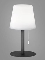 FHL Tuin LED Draadloze Buitenlamp, Outdoor Tafellamp IP44 1.7W Warm Wit RGB Kleurcontrole Dimbaar Sandanthrazit