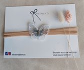 Sinterklaas Kerst cadeau Haarband witte vlinder