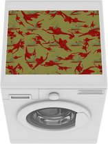 Wasmachine beschermer mat - Patroon - Camouflage - Herfst - Breedte 55 cm x hoogte 45 cm