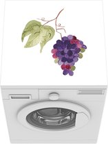 Wasmachine beschermer - Wasmachine mat - Druiven - Bladeren - Waterverf - 60x60 cm - Droger beschermer