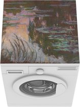 Wasmachine beschermer mat - De waterlelies bij ondergaande zon - Schilderij van Claude Monet - Breedte 60 cm x hoogte 60 cm