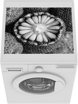 Wasmachine beschermer mat - Brazilië - Fruit - Zwart - Wit - Breedte 55 cm x hoogte 45 cm