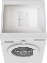 Wasmachine beschermer mat - Deur - Wit - Kamer - Breedte 55 cm x hoogte 45 cm