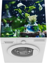 Wasmachine beschermer mat - Druppel - Rozen - Bloemen - Breedte 60 cm x hoogte 60 cm