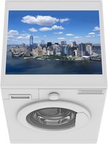 Wasmachine beschermer mat - New York - Manhattan - Skyline - Breedte 55 cm x hoogte 45 cm