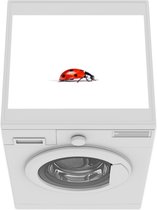 Wasmachine beschermer mat - lieveheersbeestje - Breedte 55 cm x hoogte 45 cm