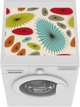 Wasmachine beschermer mat - Lijn - Cirkel - Design - Breedte 55 cm x hoogte 45 cm