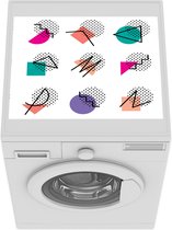 Wasmachine beschermer mat - Patronen - Design - Jaren 80 - Vector - Breedte 55 cm x hoogte 45 cm