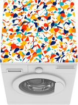 Wasmachine beschermer mat - Patronen - Abstract - Jaren 80 - Breedte 60 cm x hoogte 60 cm