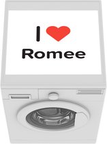 Wasmachine beschermer - Wasmachine mat - I love - Romee - Meisje - 55x45 cm - Droger beschermer