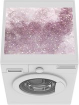 Wasmachine beschermer mat - Marmer - Patronen - Paars - Breedte 55 cm x hoogte 45 cm