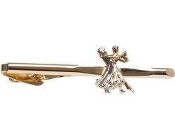 Dasspeld Goud - Luxe Stropdas Clip - Dans Koppel - Cadeau Mannen Origineel - Diamant HW07977