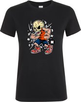 Klere-Zooi - Angry Skullman - Dames T-Shirt - XL