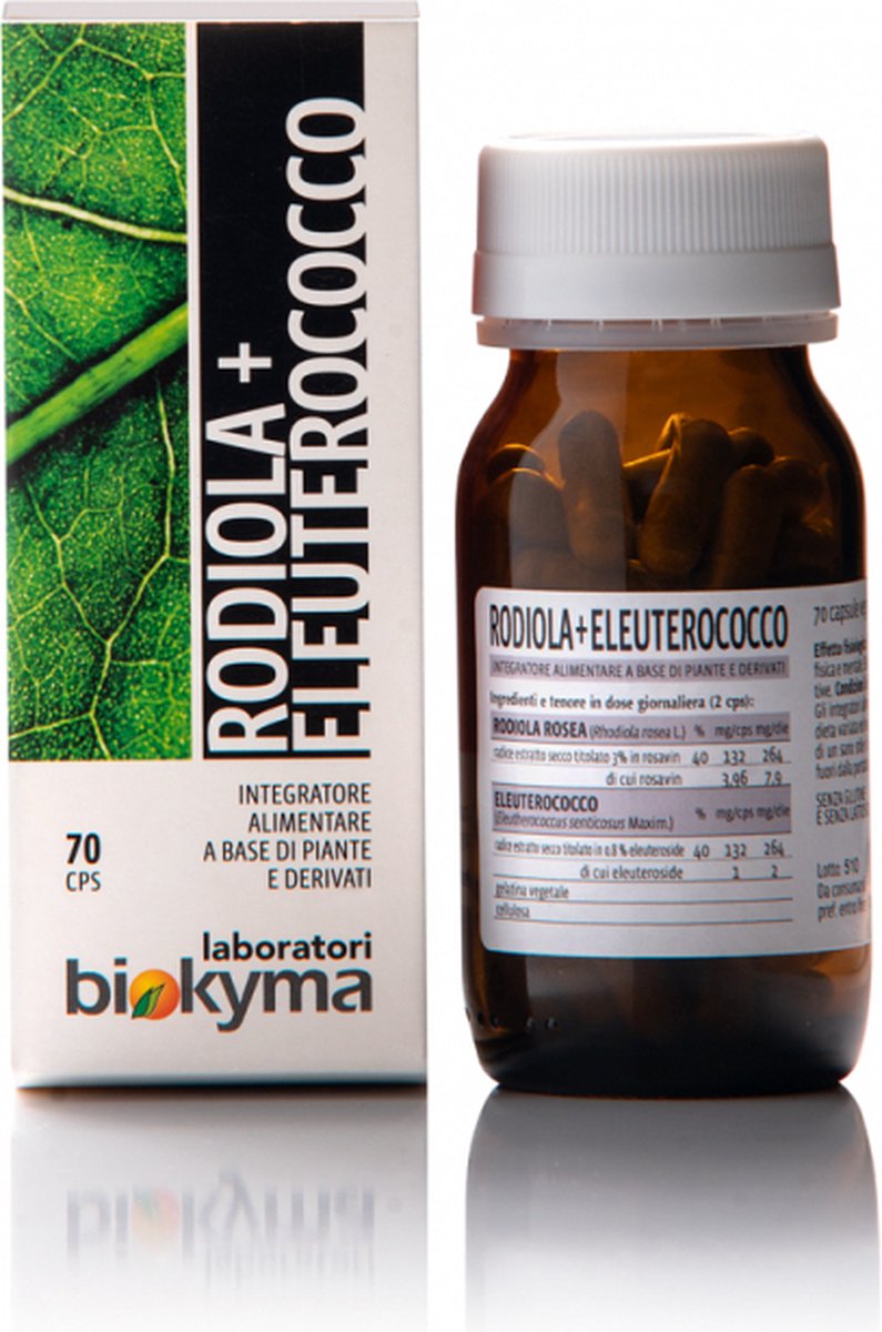 Rhodiola en Eleutherococcus voor de ondersteuning van geheugen en concentratie - Gedroogd Extract Capsules ideaal voor studenten - Biokyma
