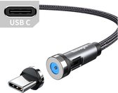 Essager 3A 540° Draaibare Magnetische USB-C naar USB Kabel 1M
