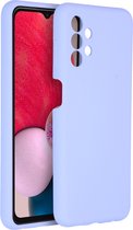 Accezz Hoesje Geschikt voor Samsung Galaxy A13 (4G) Hoesje Siliconen - Accezz Liquid Silicone Backcover - Paars