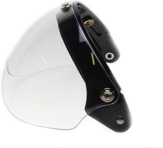 Visière Bubble Flip-Up Transparente Pour Custom Café Racer - Style Vintage, Neuf