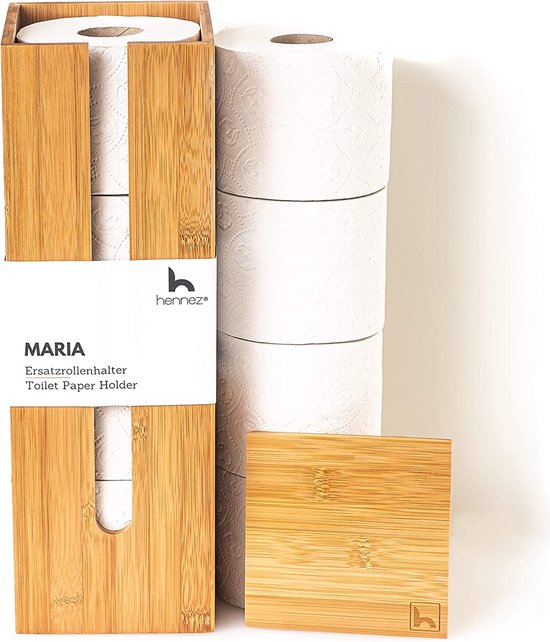 Porte papier toilette bambou