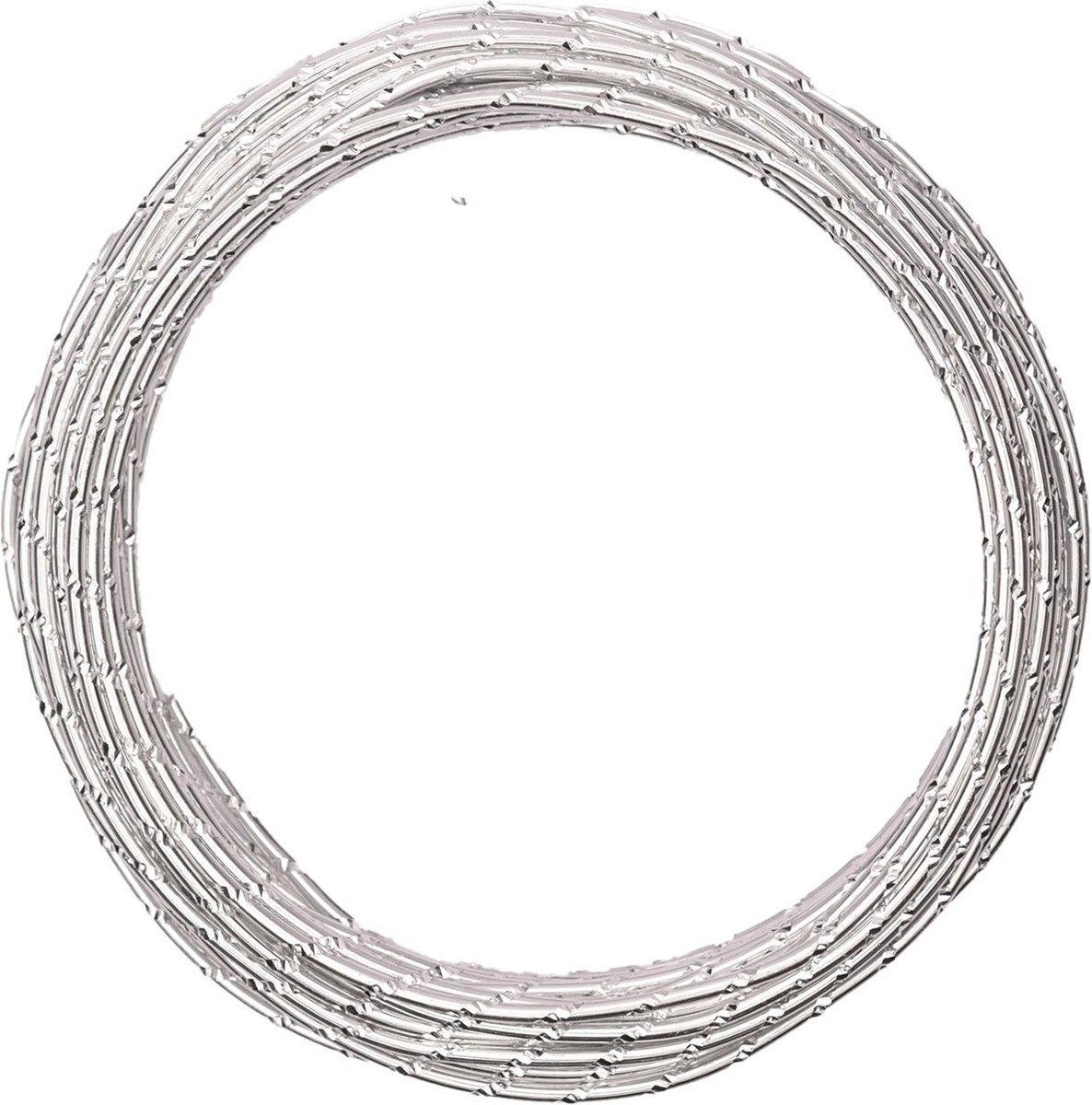 Vaessen Creative Aluminium Draad - Diamond cut - 3mm - 500g - Zilver