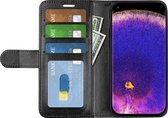 Oppo Find X5 Lite Hoesje - MobyDefend Wallet Book Case (Sluiting Achterkant) - Zwart - GSM Hoesje - Telefoonhoesje Geschikt Voor Oppo Find X5 Lite