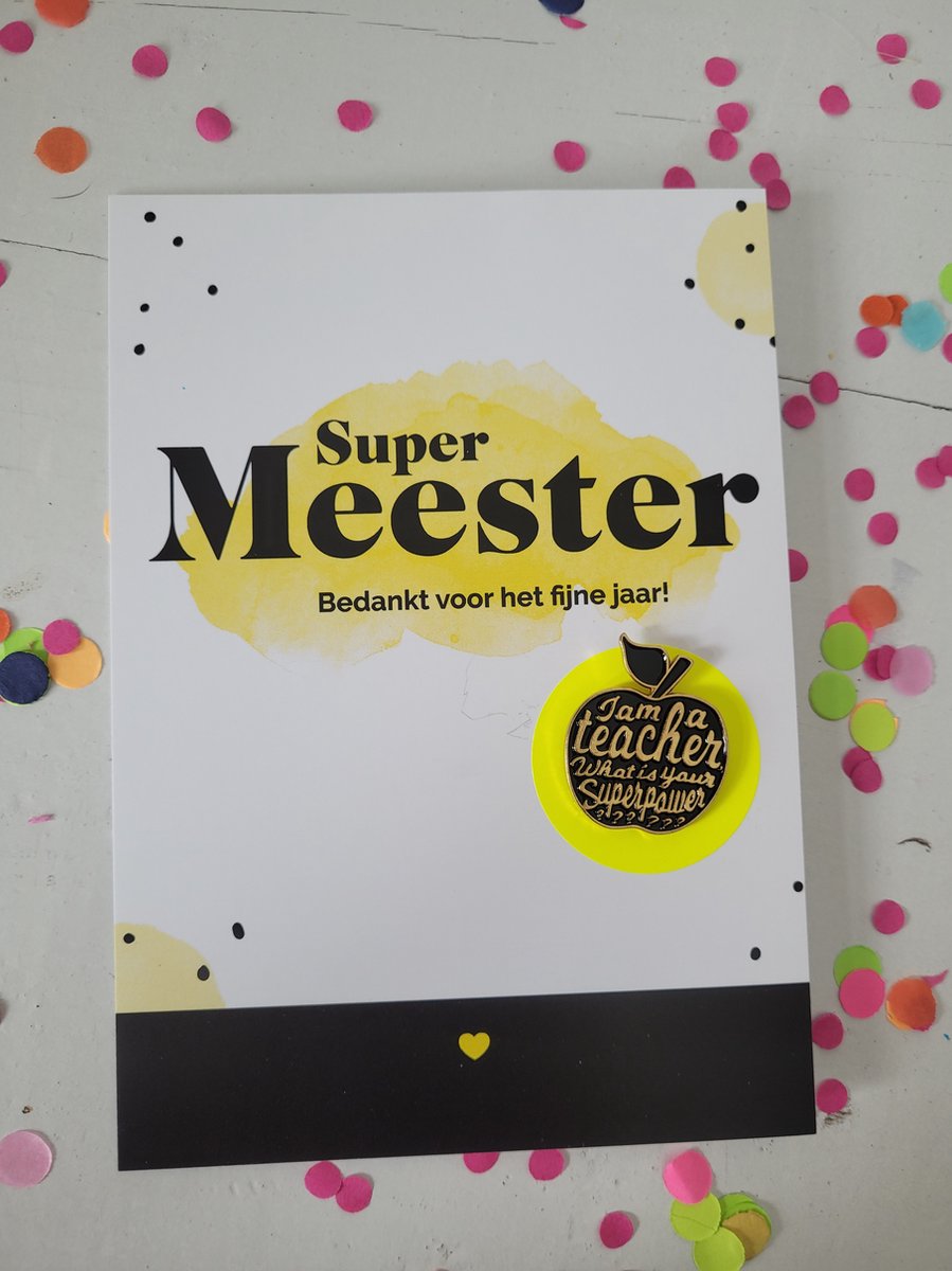 Juf Meester Cadeautje Bedankje Juffendag Leerkracht Bol Com