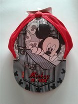 Mickey Mouse - baby - pet/cap - rood - maat 50 cm