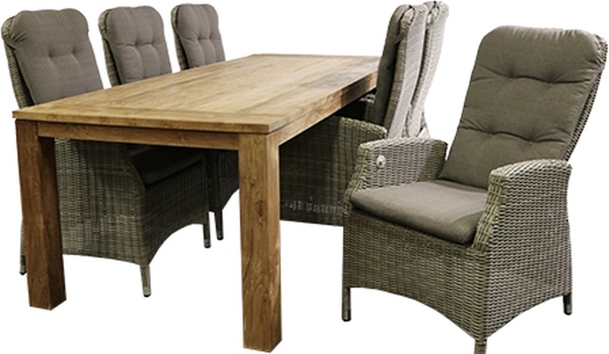 Moderne Victoria Mora Tuinset in stijlvol design met tafel en stoelen.