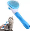 Hondenborstel langharig/kortharig – Kattenborstel langharig/kortharig – Hondenkam – Kattenkam – Kattenhaar verwijderaar – Hondenhaar verwijderaar - Ontpluizer – Pluizenverwijderaar – Huisdierhaar verwijderaar – Pet Hair Remover - Blauw
