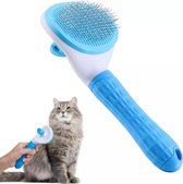 Hondenborstel langharig/kortharig – Kattenborstel langharig/kortharig – Hondenkam – Kattenkam – Kattenhaar verwijderaar – Hondenhaar verwijderaar - Ontpluizer – Pluizenverwijderaar – Huisdierhaar verwijderaar – Pet Hair Remover - Blauw