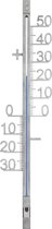Thermomètre extérieur en métal argenté