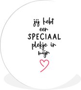 Wall Circle - Wall Circle Indoor - Citations - Proverbes - Amour - Couple - Tu as une place spéciale dans mon coeur - ⌀ 150 cm - Décoration murale - Peintures Ronds