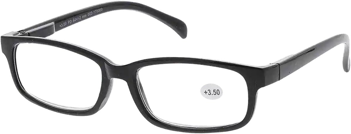 Leesbril+2.5 Dpt Zwart Unisex dames/heren