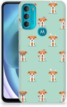 TPU Siliconen Hoesje Motorola Moto G71 5G Telefoon Hoesje Pups