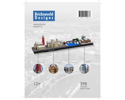 Bricksworld BOC-SKY-MST BOC Architectuur Skyline Maastricht (NL) modules St. Janskerk, St. Servaaskerk, St. Servaasbrug & Bonnefanten Museum. Samengesteld uit originele nieuwe LEGO® onderdelen.
