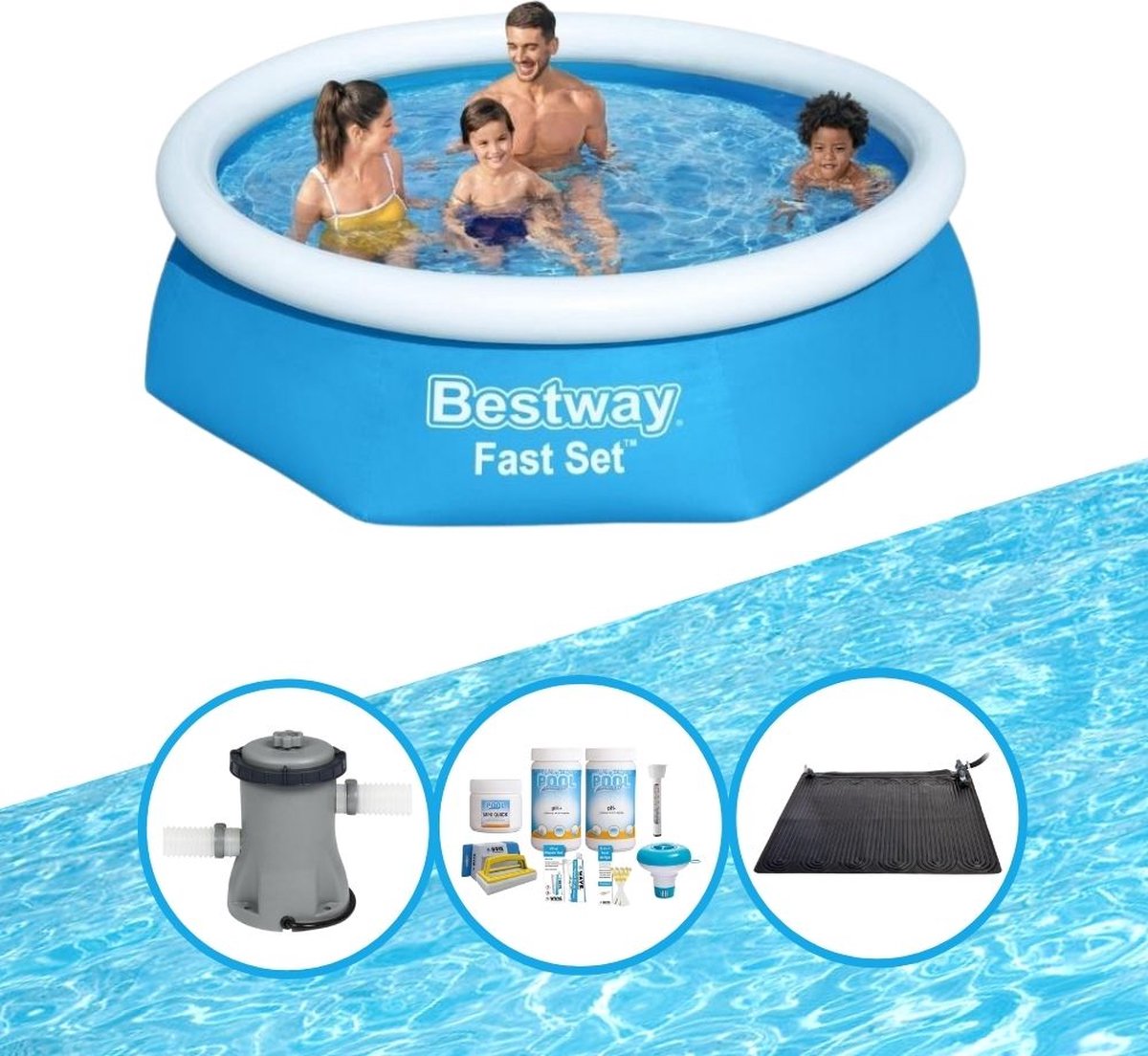 Bestway Zwembad Fast Set - Zwembad Deal - 244x61 cm