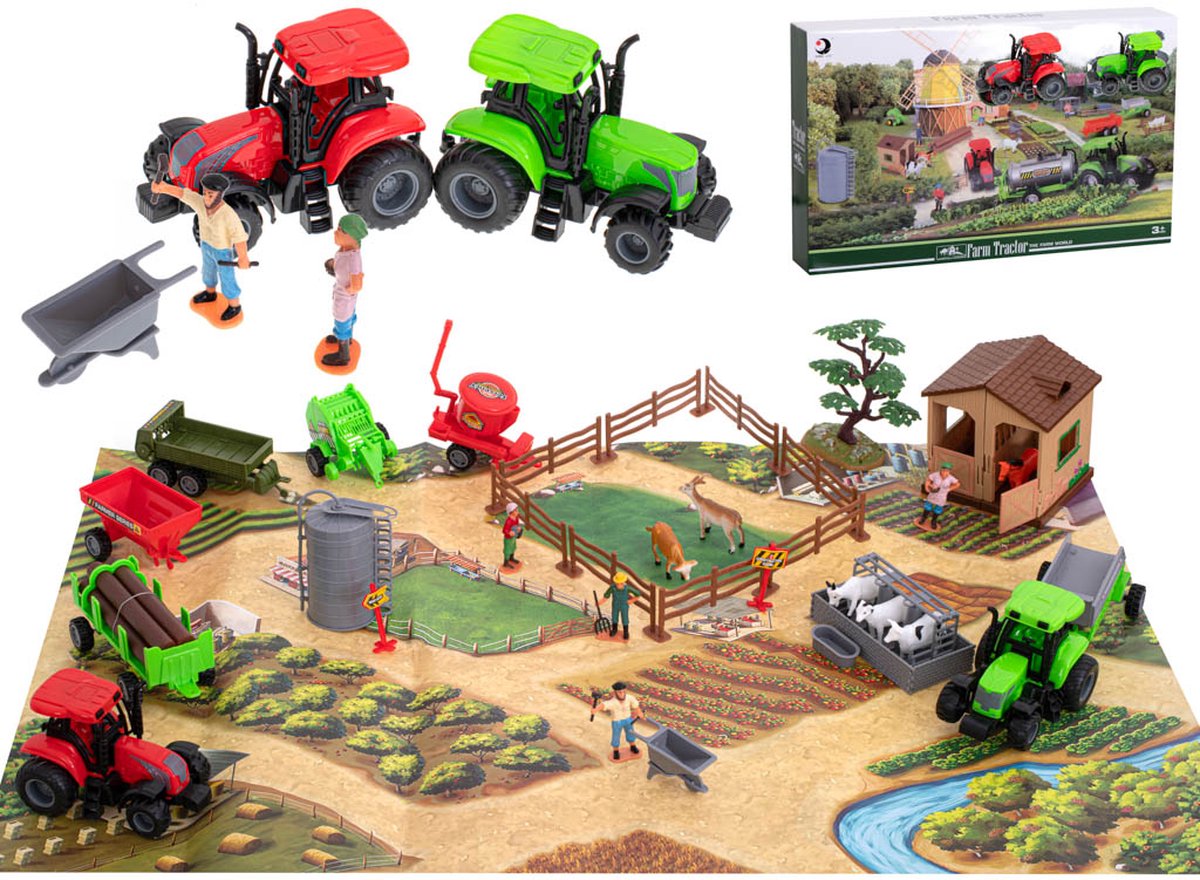 Playmobil 9315 ferme avec étable, silo et animaux de la ferme